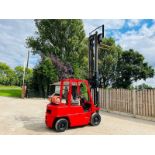 NISSAN FORKLIFT C/W SIDE SHIFT & 2 STAGE MAST