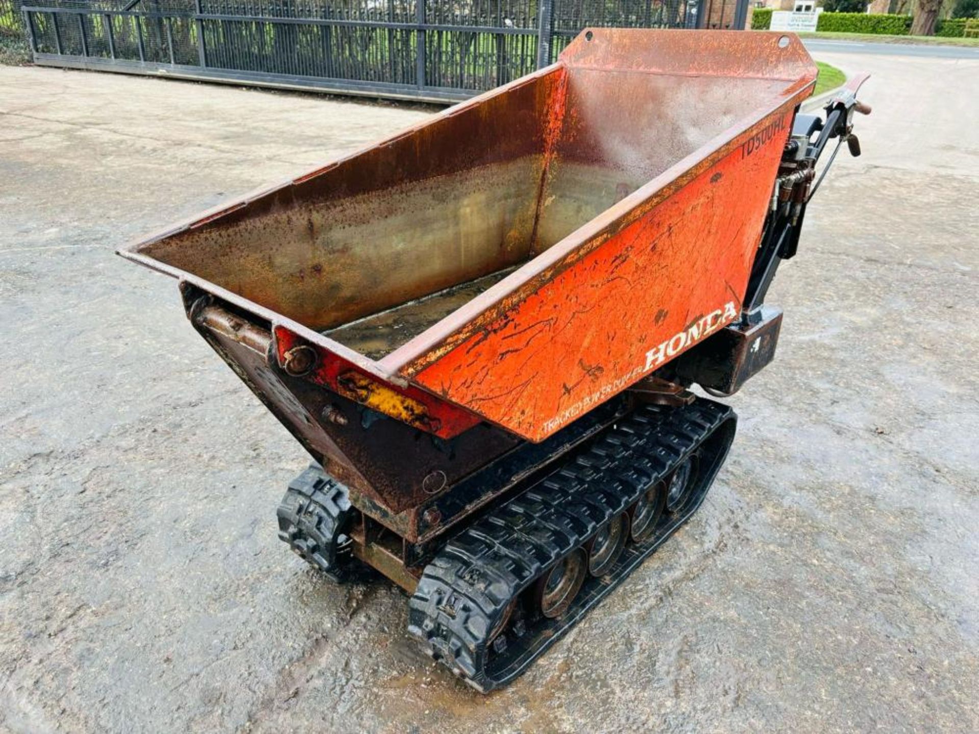 HONDA TD500HL HIGH TIP TRACKED PEDESTRIAN DUMPER - Bild 7 aus 7