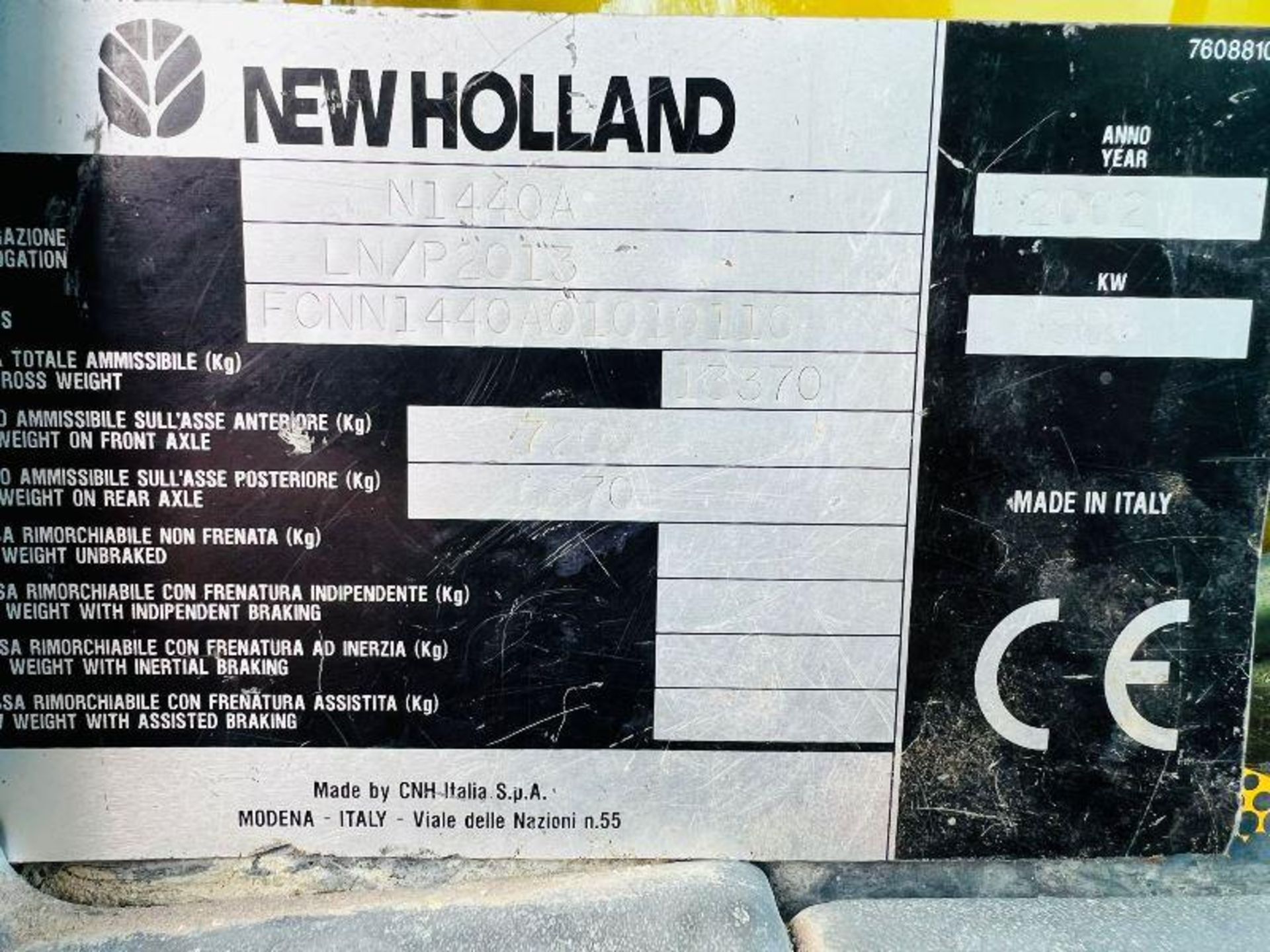 NEW HOLLAND LM1440 4WD TELEHANDLER *14 METER REACH* C/W PALLET TINES - Bild 8 aus 18