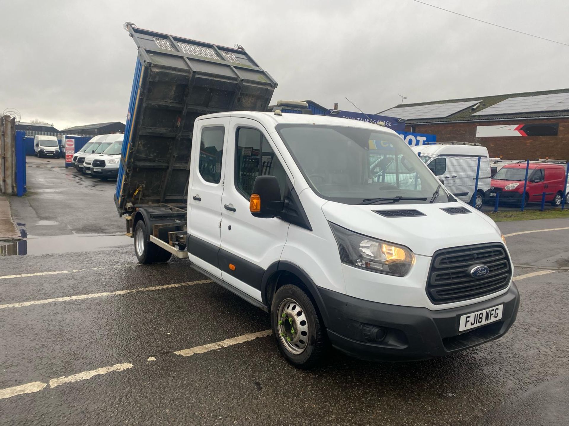 2018 18 FORD TRANSIT 470 TIPPER - 90K MILES - 4.7 TON GROSS - 3 SEATS - RARE TIPPER - TOWBAR.