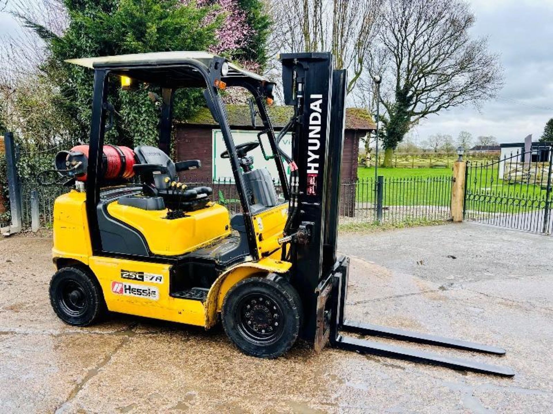 HYUNDAI 25L-7A FORKLIFT *YEAR 2016* C/W PALLET TINES  - Image 14 of 15