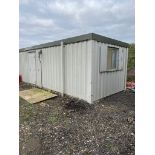 32FT X 10FT ANTI-VANDAL CABIN - OFFICE/ TRAINING ROOM AND SMALL CANTEEN AREA.