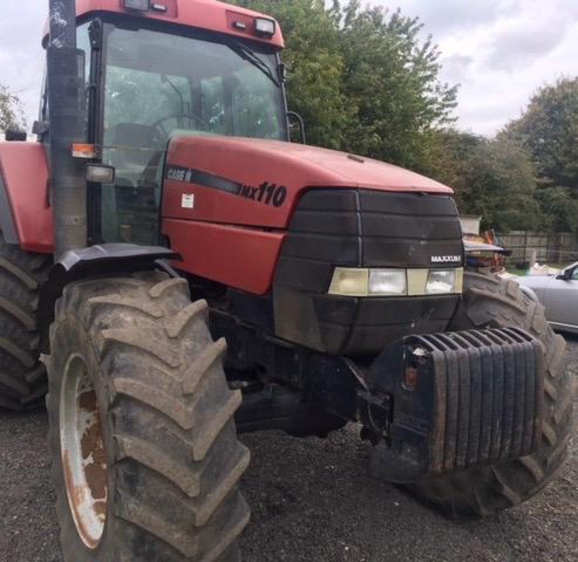 2002 CASE MX 110 TRACTOR - STARTS WON’T DRIVE - WEIGHTS NOT INCLUDED