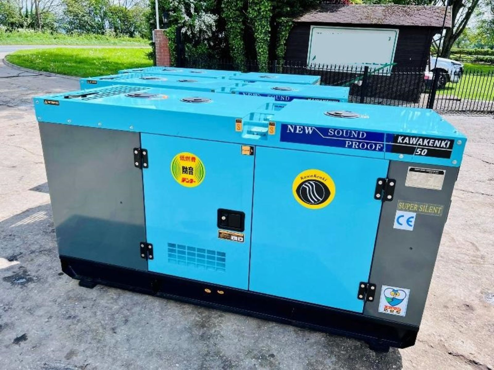 BRAND NEW KAWAKENI KK50 50KVA SILENT RUN GENERATOR *YEAR 2023.