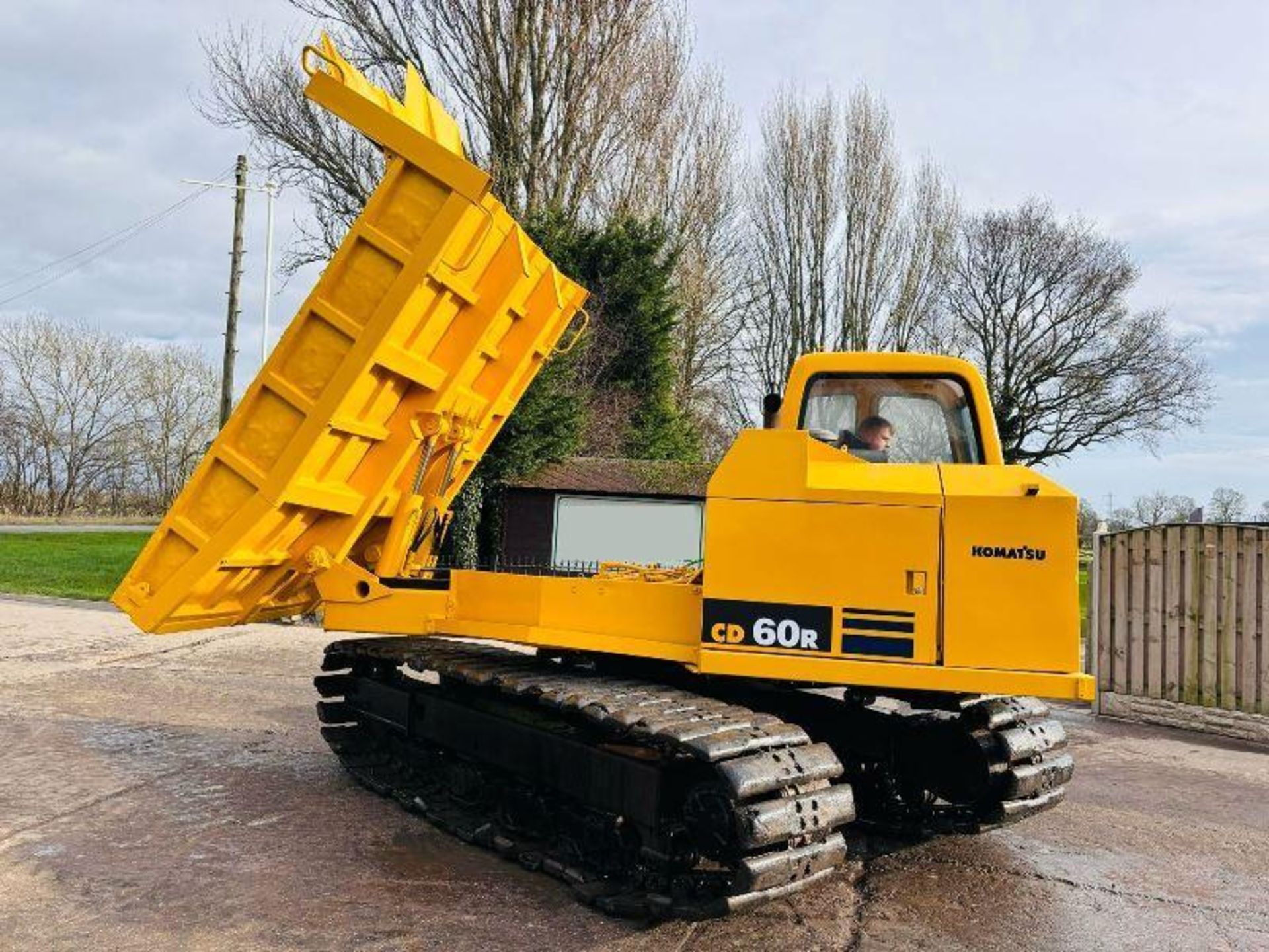 KOMATSU CD60R TRACKED DUMPER *360 DEGREE SLEW* C/W RUBBER BLOCK PAD TRACKS - Image 16 of 16