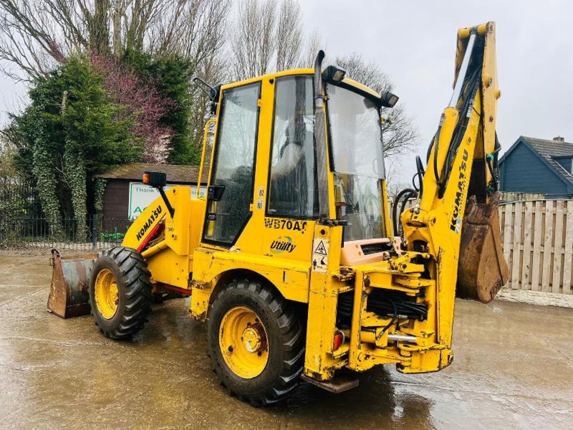 KOMATSU WB70A 4WD PIVOT STEER BACKHOE DIGGER C/W QUICK HITCH - Bild 2 aus 15