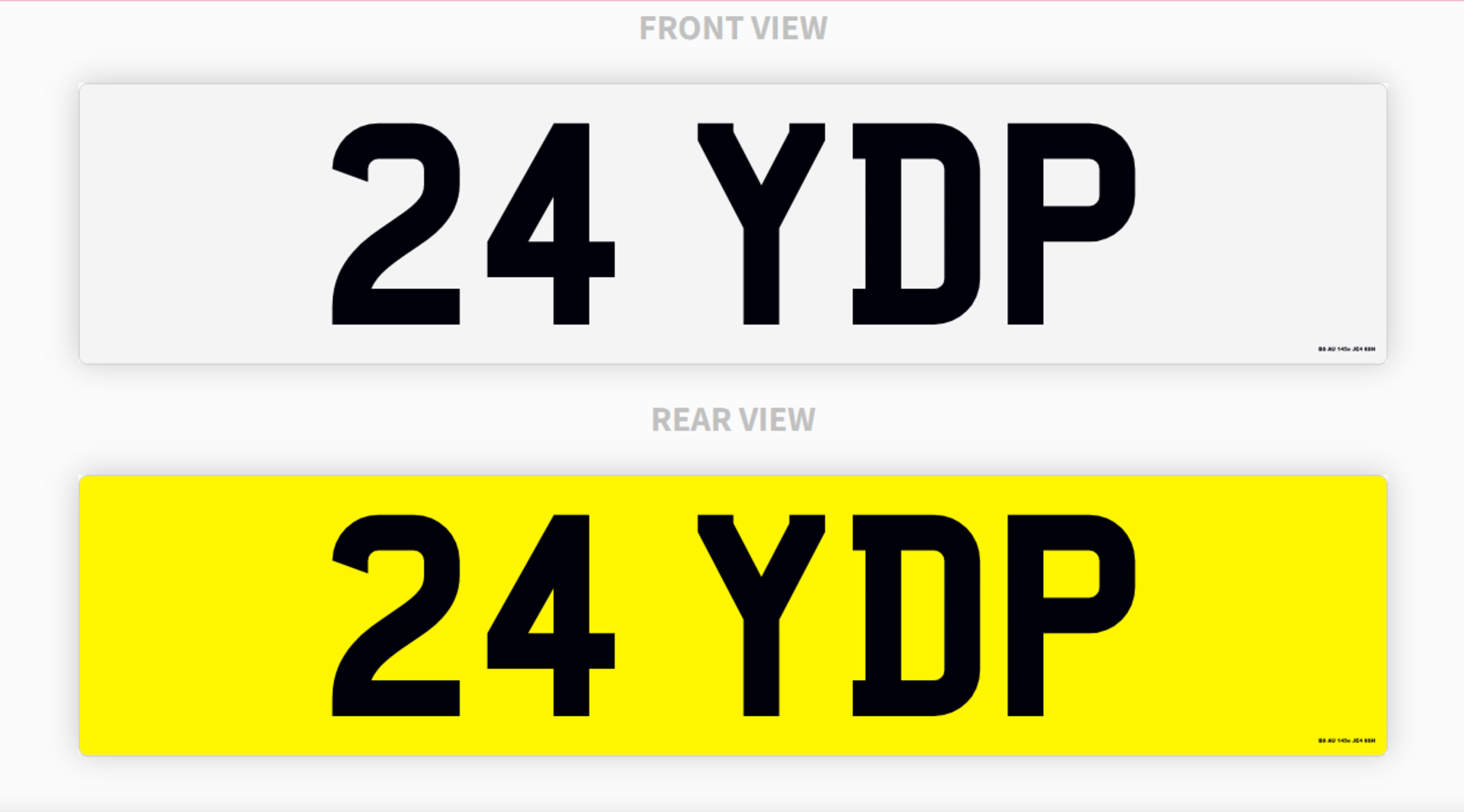 PRIVATE REGISTRATION "24 YDP"