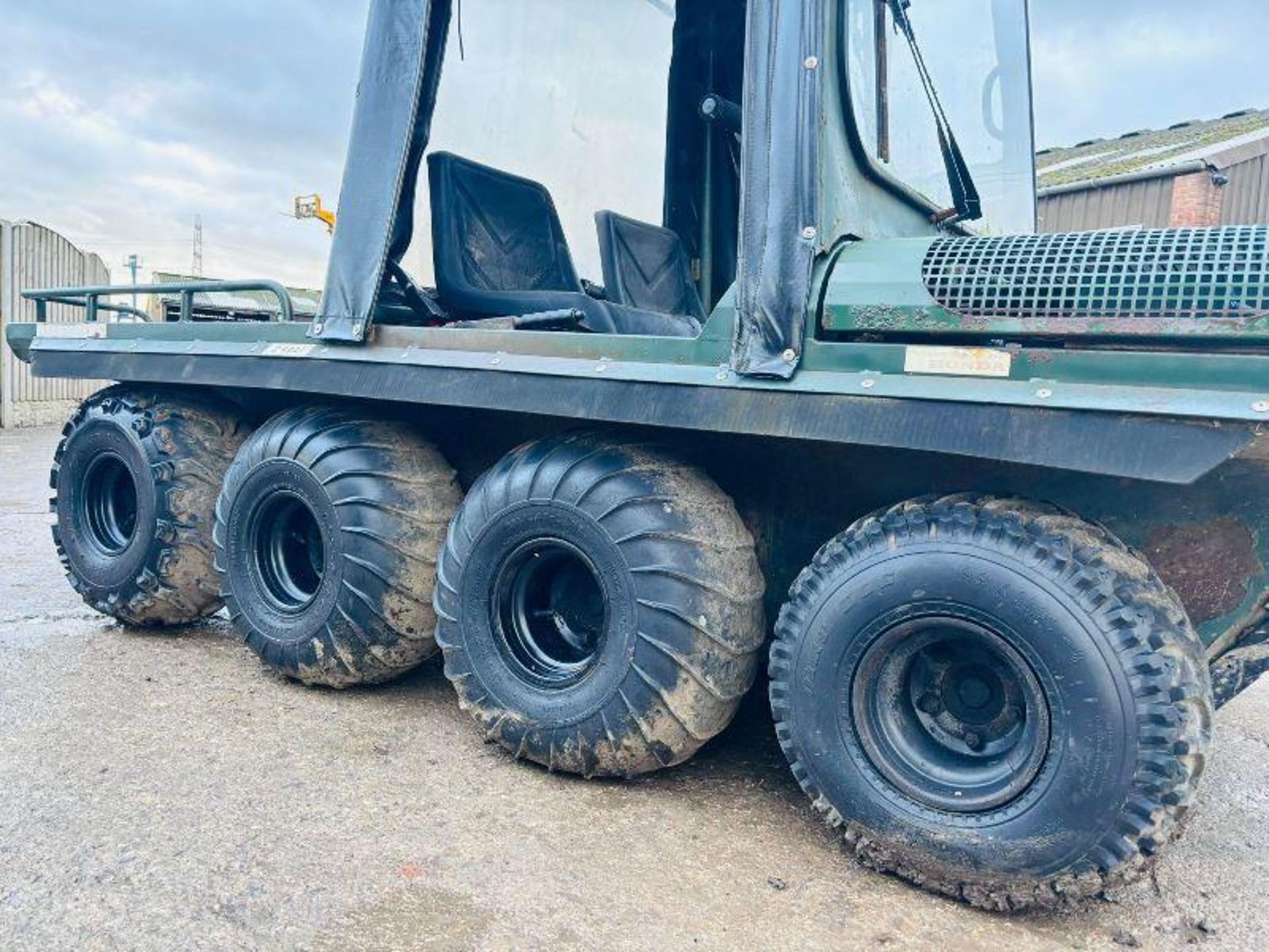 HILLCAT 8WD UTLITY VEHICLE C/W EASY SHEET CANOPY. - Image 8 of 13