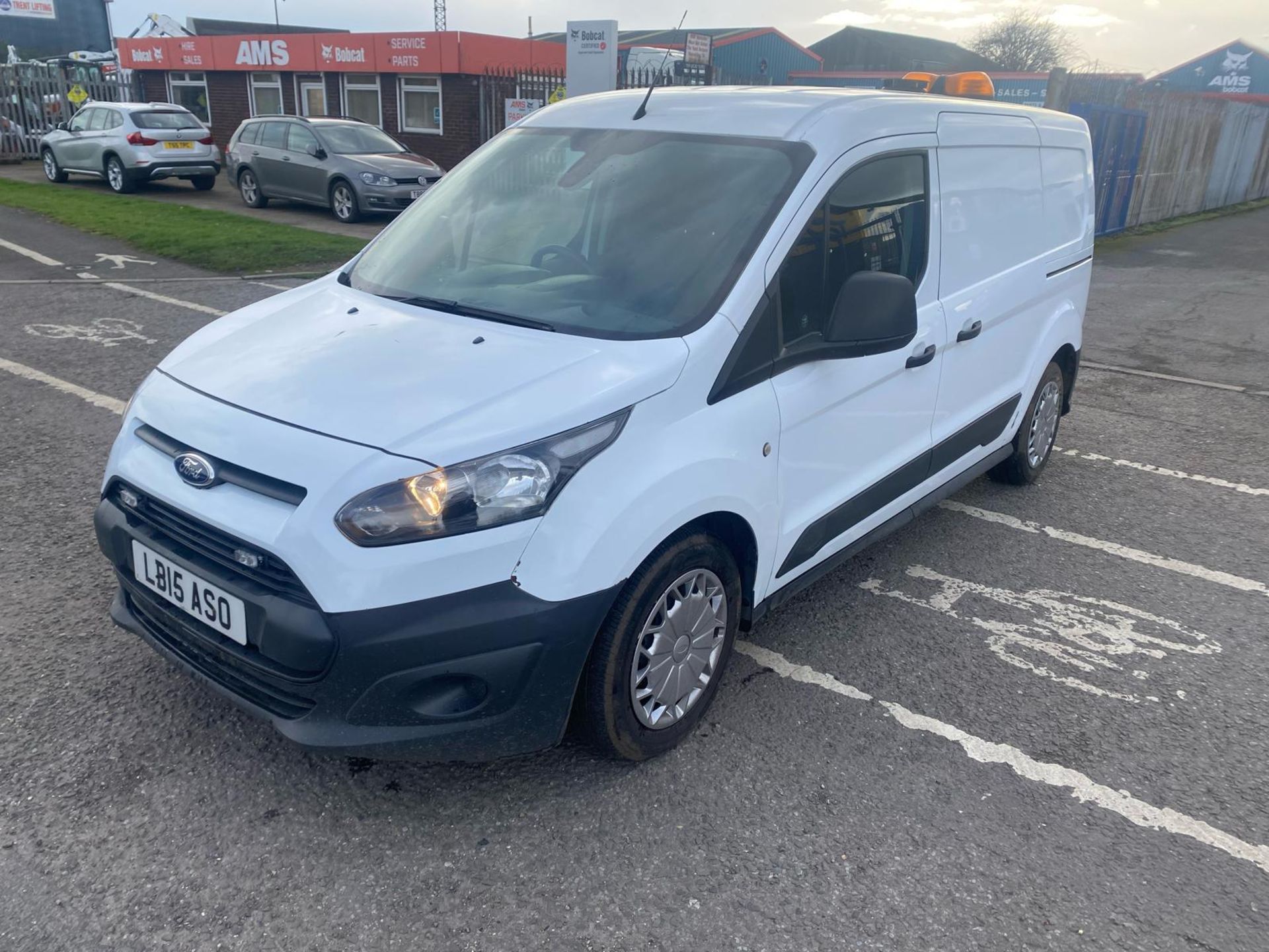 2015 15 FORD TRANSIT CONNECT LWB PANEL VAN - 95K MILES - AIR CON - TWIN SIDE DOORS - EX WATER BOARD