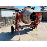 SUPER MIX 470L SINGLE AXLE CEMENT MIXER C/W YANMAR ENGINE