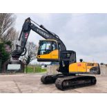VOLVO EC210L HIGH RISE CABIN TRACKED EXCAVATOR C/W SELECTOR GRAB 