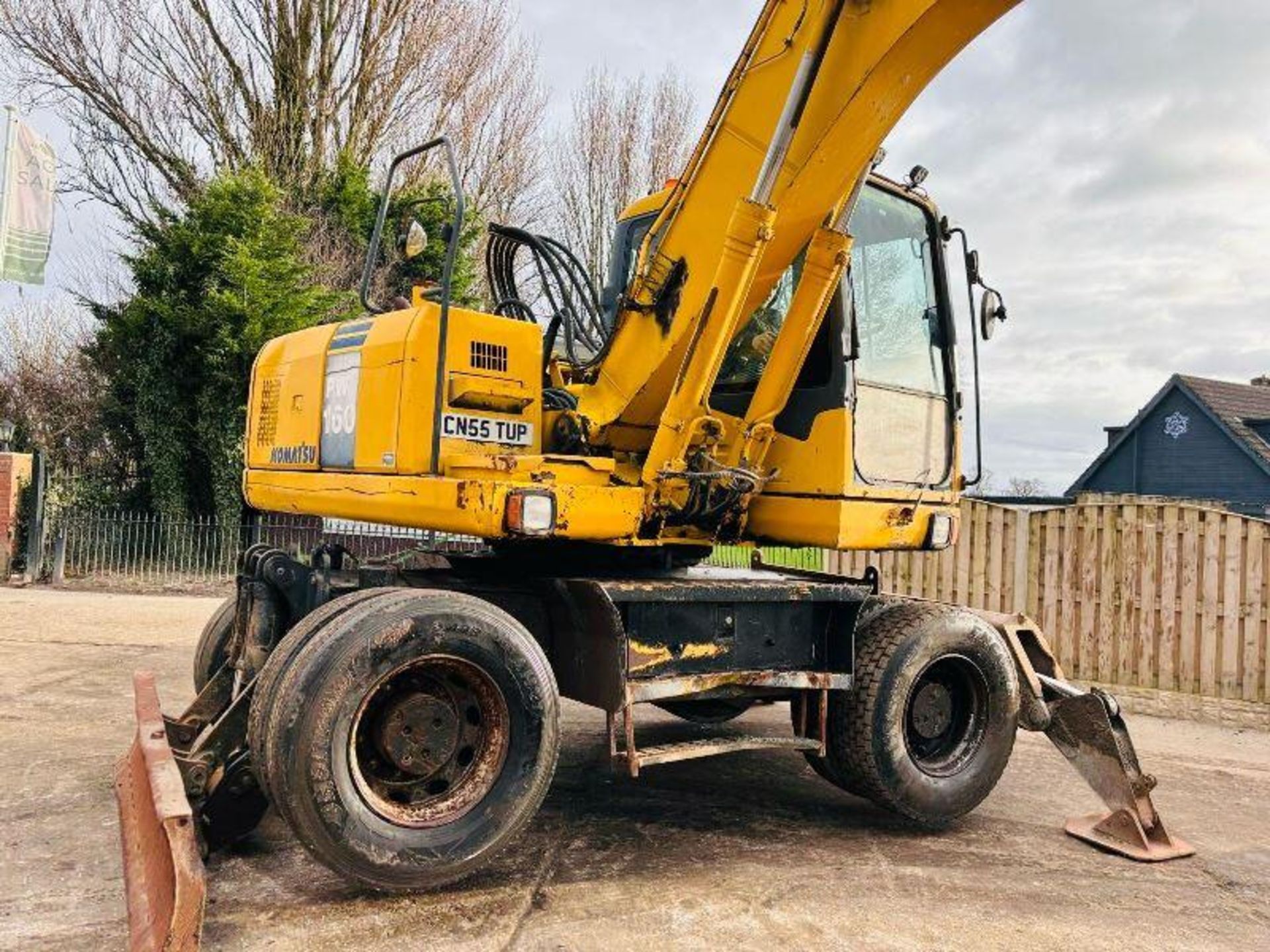 KOMATSU PW160ES-7K 4WD WHEELED EXCAVATOR C/W QUICK HITCH - Image 9 of 14