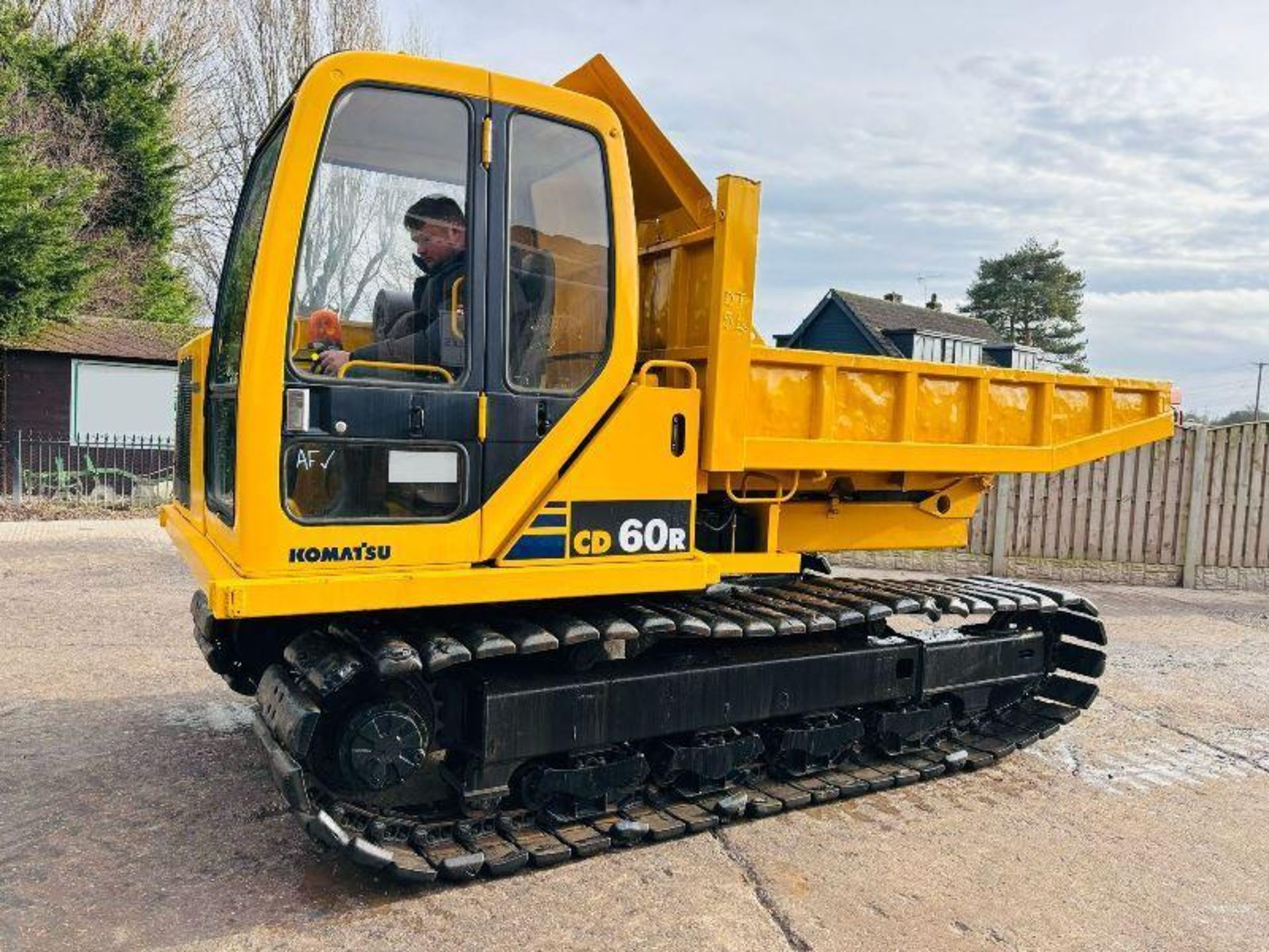 KOMATSU CD60R TRACKED DUMPER *360 DEGREE SLEW* C/W RUBBER BLOCK PAD TRACKS