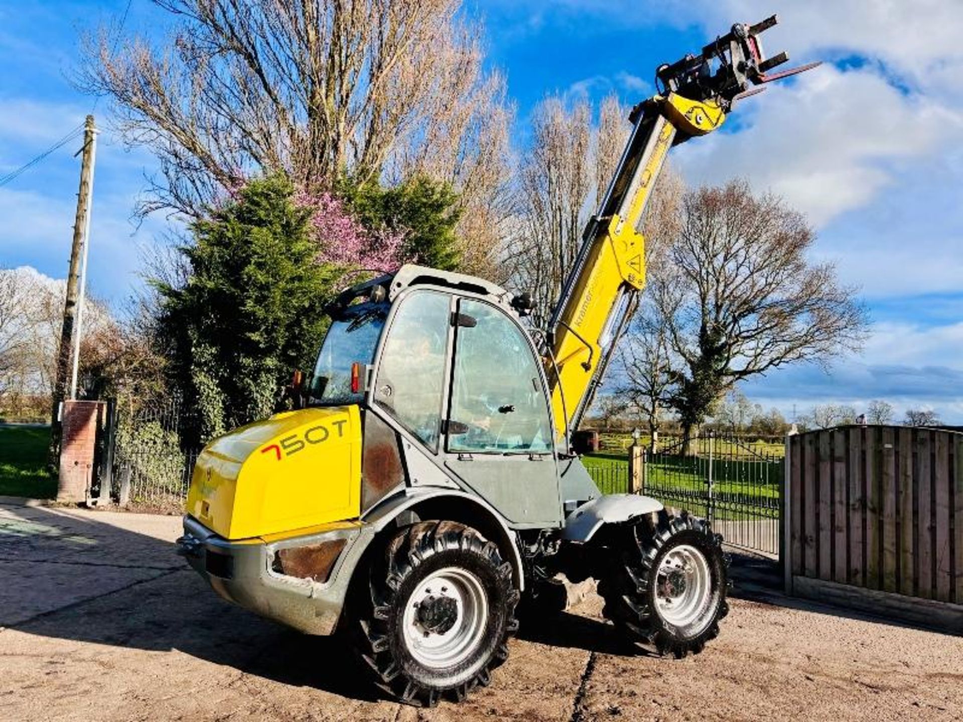 KRAMER 750T 4WD TELEHANDLER *YEAR 2010* C/W PALLET TINE - Image 6 of 17