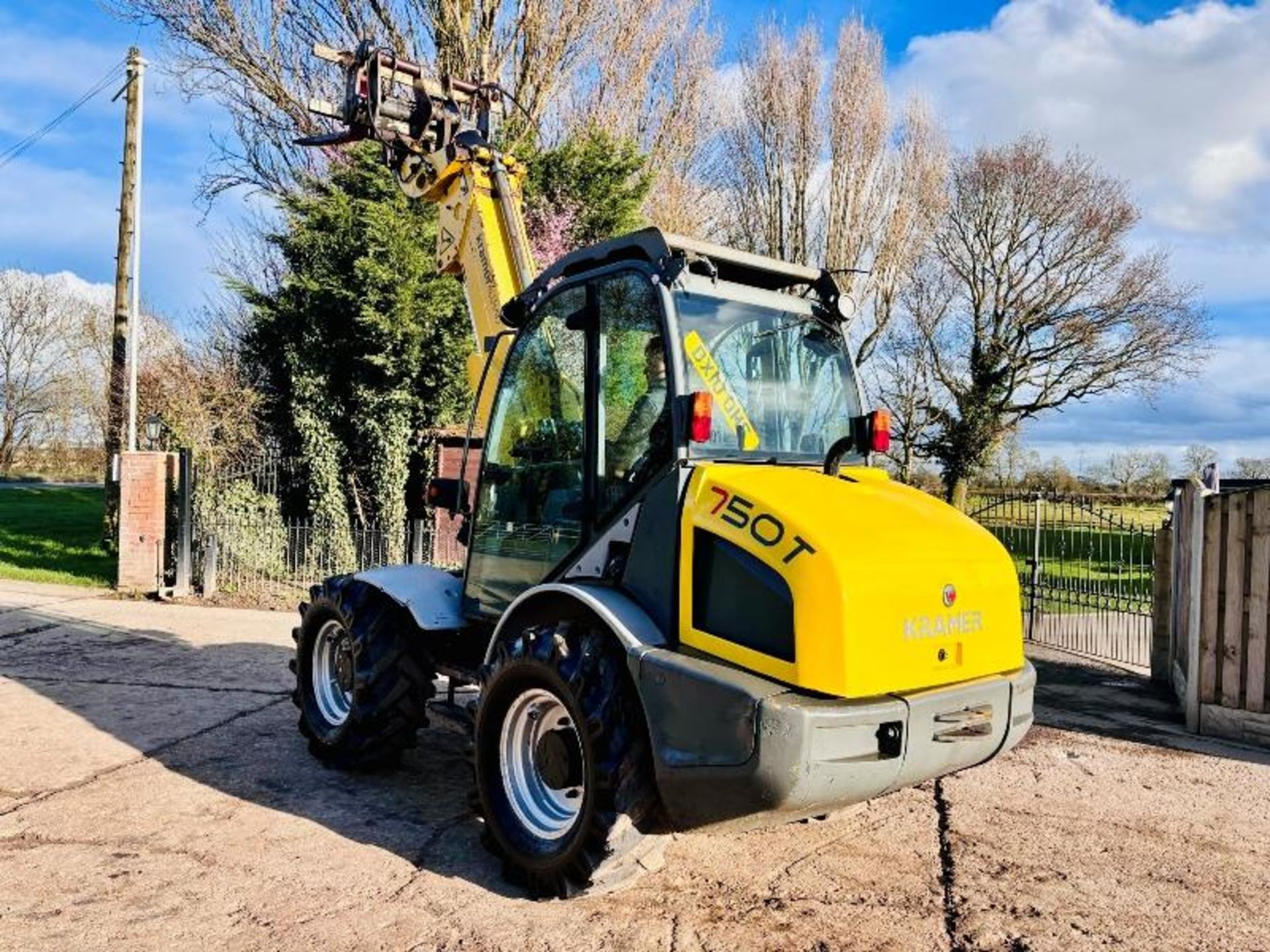 KRAMER 750T 4WD TELEHANDLER *YEAR 2010* C/W PALLET TINE - Image 8 of 17