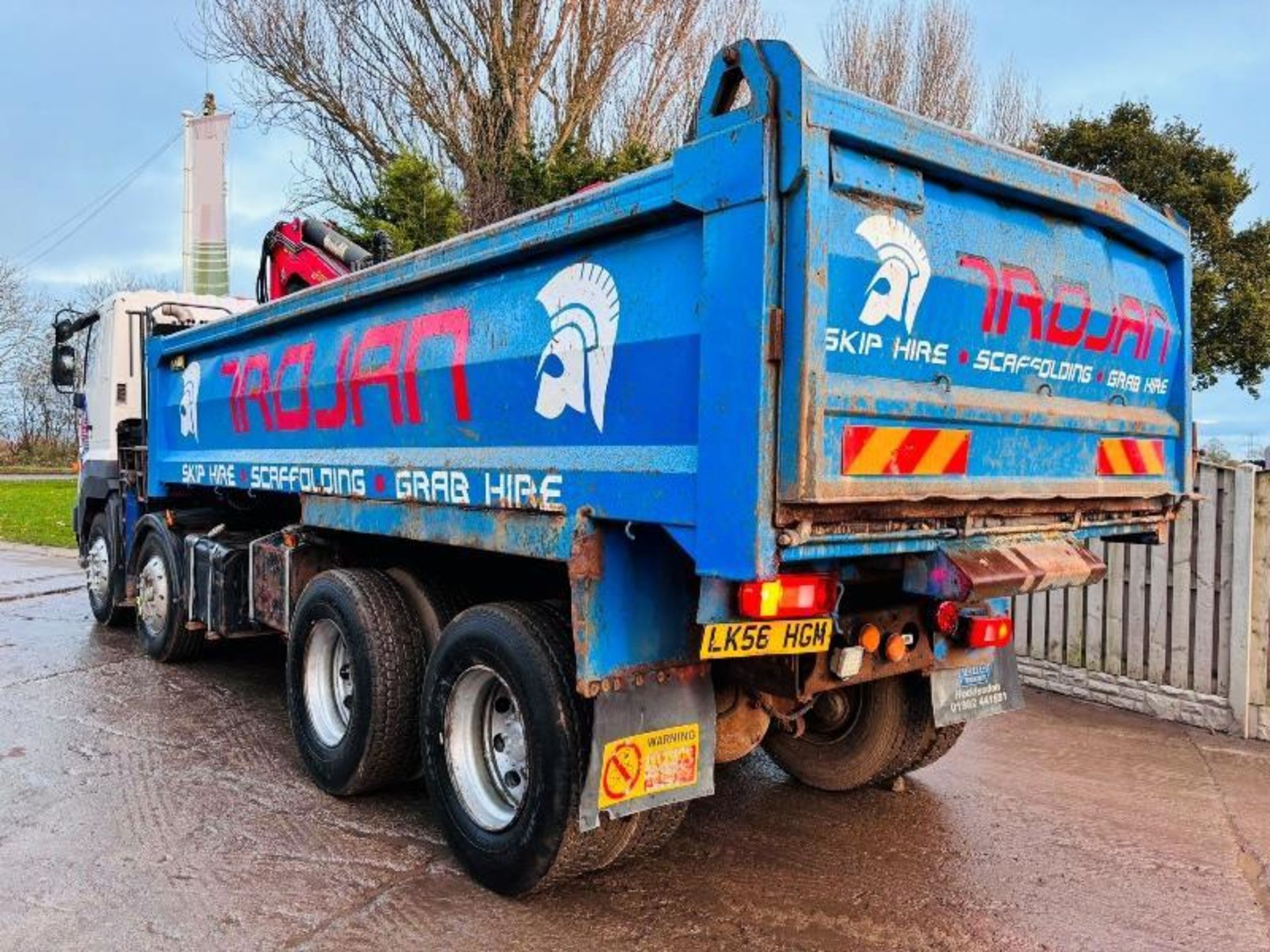 HINO FY1EUP 8X4 DOUBLE DRIVE TIPPER C/W MANUAL GEAR BOX, CRANE & GRAB - Image 20 of 20