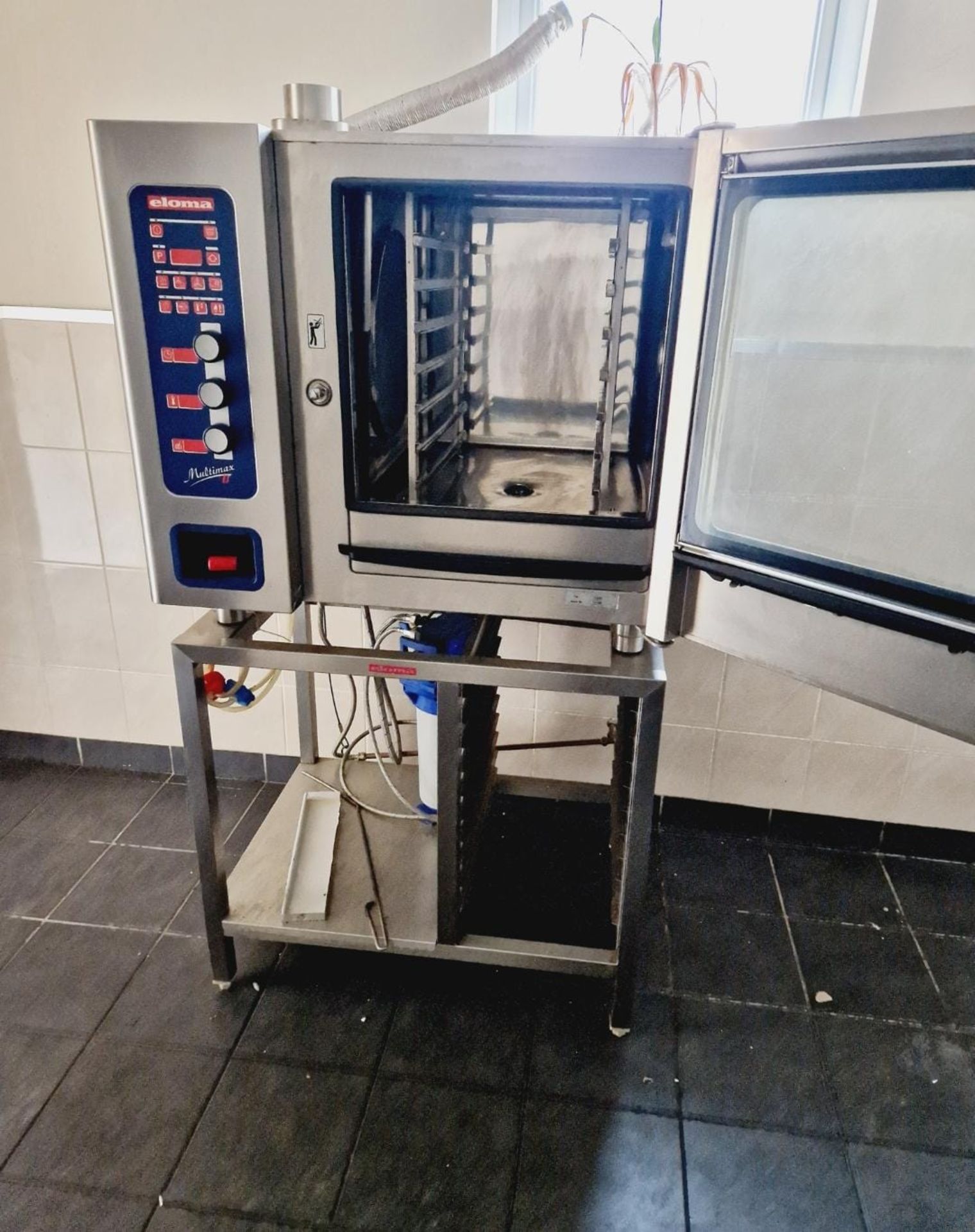 ELOMA GAS COMBI OVEN WITH STAND AMD FILTRATION - NATURAL GAS