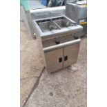 LINCAT DOUBLE TANK DOUBLE BASKET GAS FRYER - NATURAL GAS