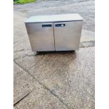 WILLIAMS STAINLESS STEEL UNDER COUNTER DOUBLE DOOR SLIM FRIDGE - BOTTLE COOLER 