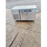 FOSTER 2 DOOR UNDER COUNTER FRIDGE - 1400 MM W - GOOD CONDITION