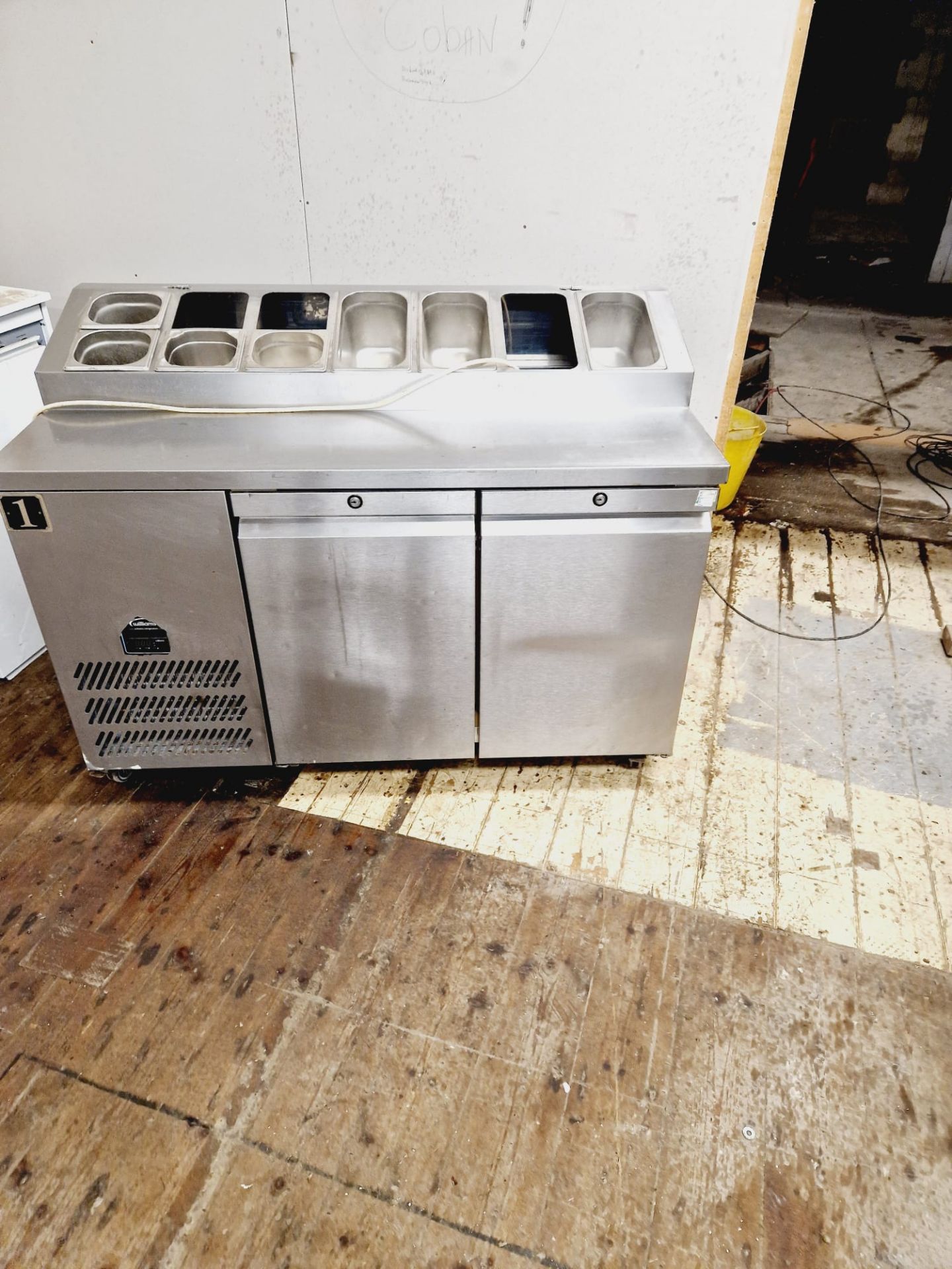 WILLIAMS PREP  FRIDGE 1400 MM WIDE - FULLY WORKING AND TESTED