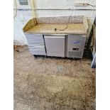 ATOSA GRANITE TOP PREP FRIDGE - WAREHOUSE CLEARANCE