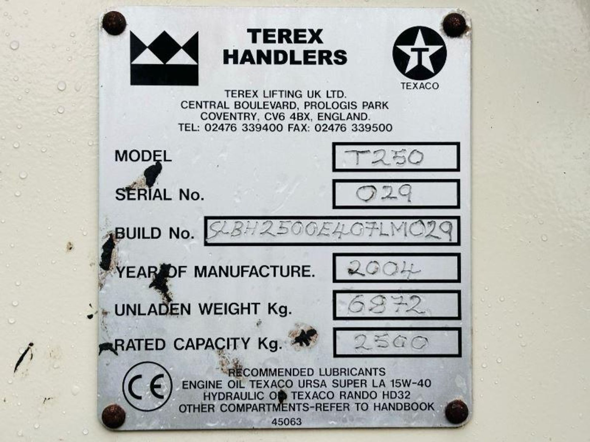 TEREX T250 4WD TELEHANDLER C/W BRAND NEW BUCKET - Image 8 of 17