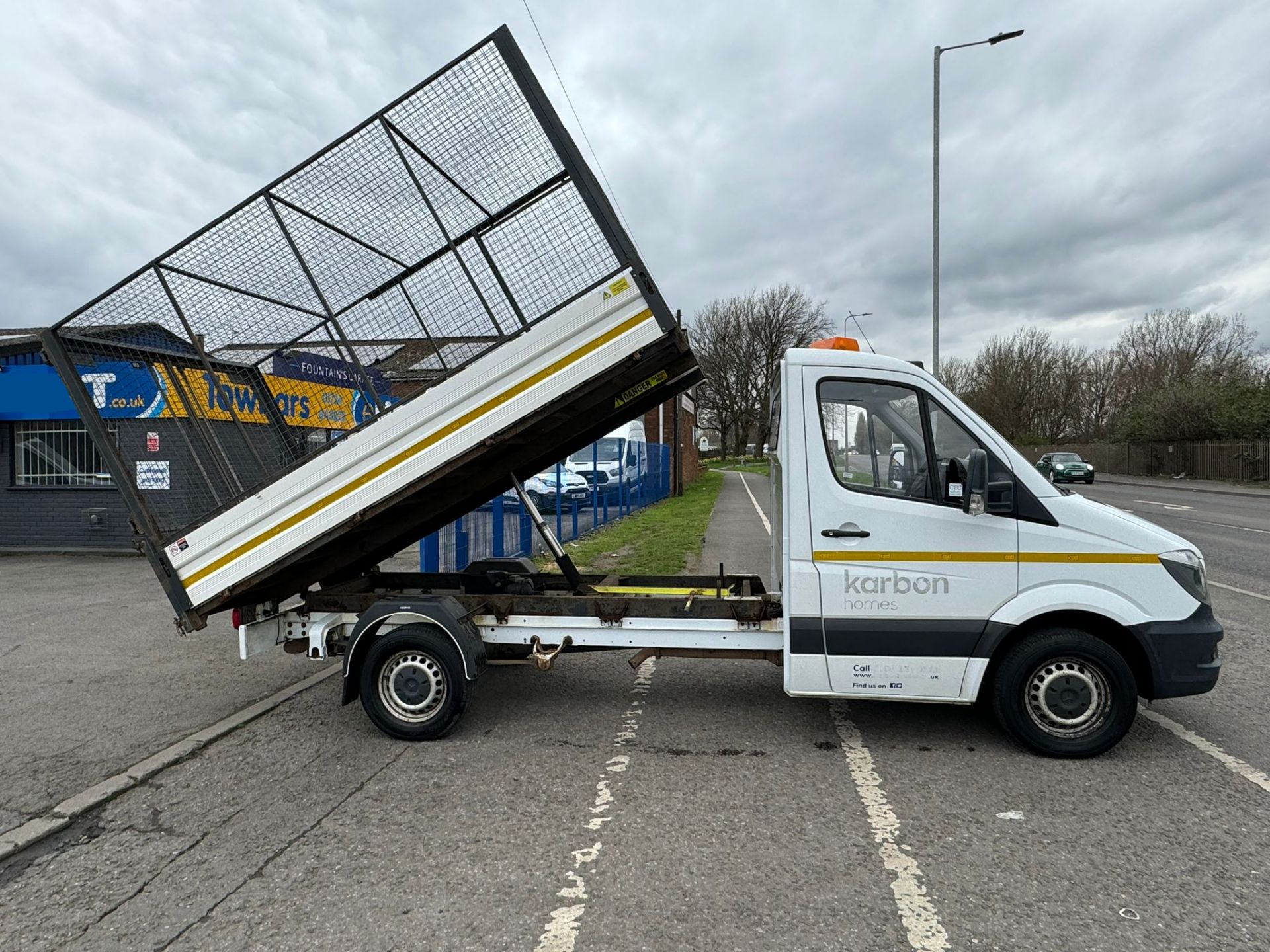 2018 68 MERCEDES SPRINTER CAGED TIPPER - 63K MILES - EURO 6 - 1 KEY - Image 13 of 13