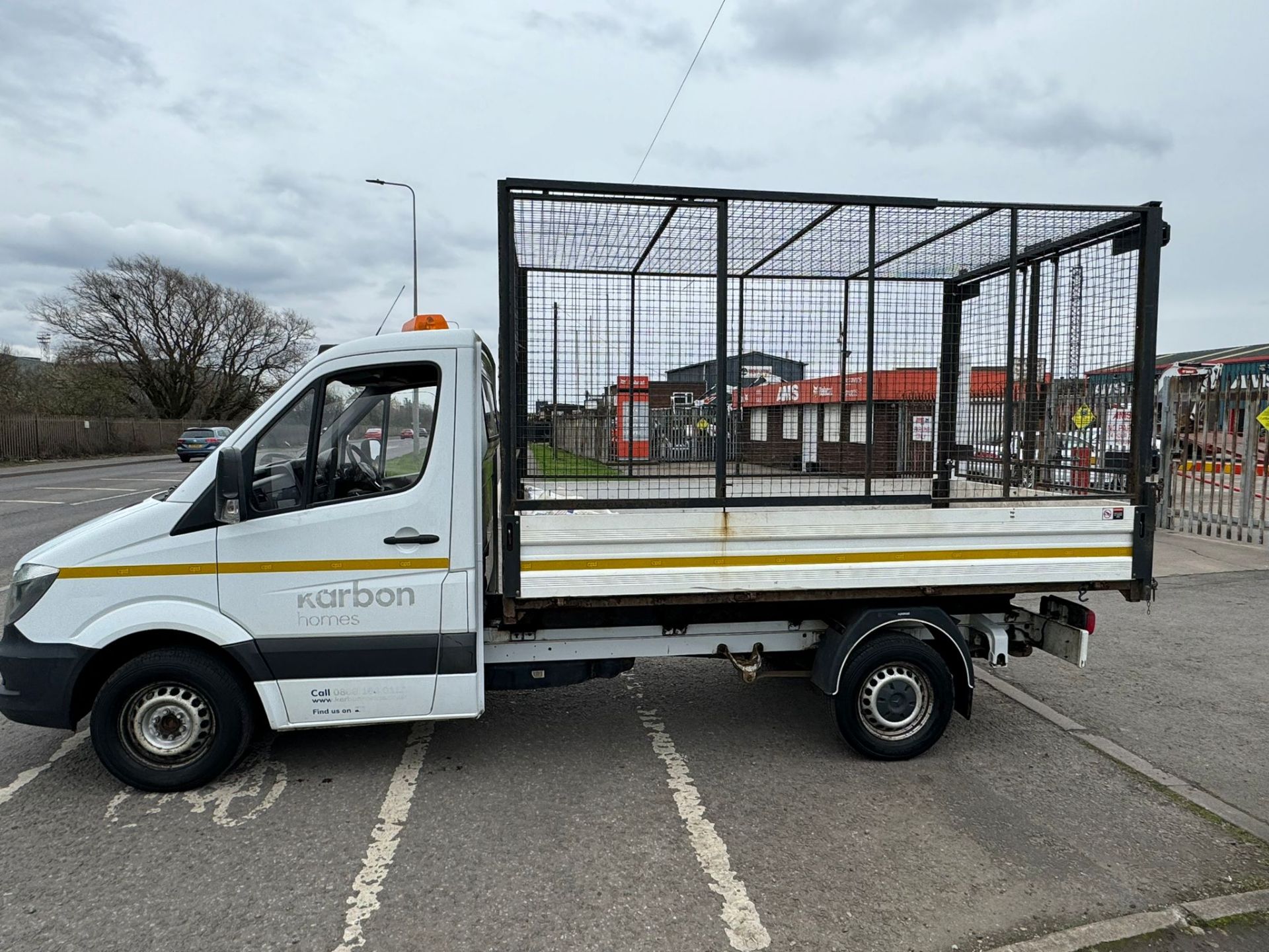 2018 68 MERCEDES SPRINTER CAGED TIPPER - 63K MILES - EURO 6 - 1 KEY - Image 10 of 13