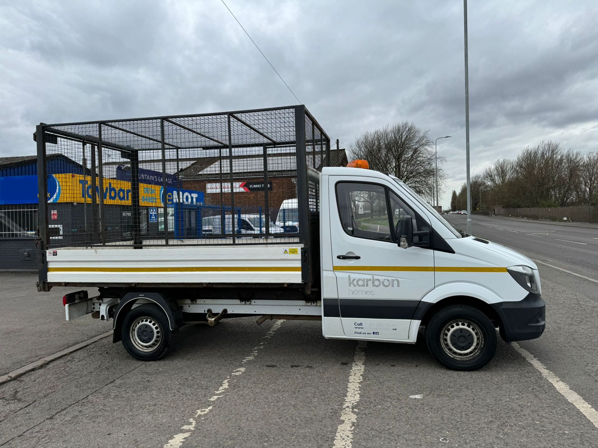 2018 68 MERCEDES SPRINTER CAGED TIPPER - 63K MILES - EURO 6 - 1 KEY - Image 4 of 13