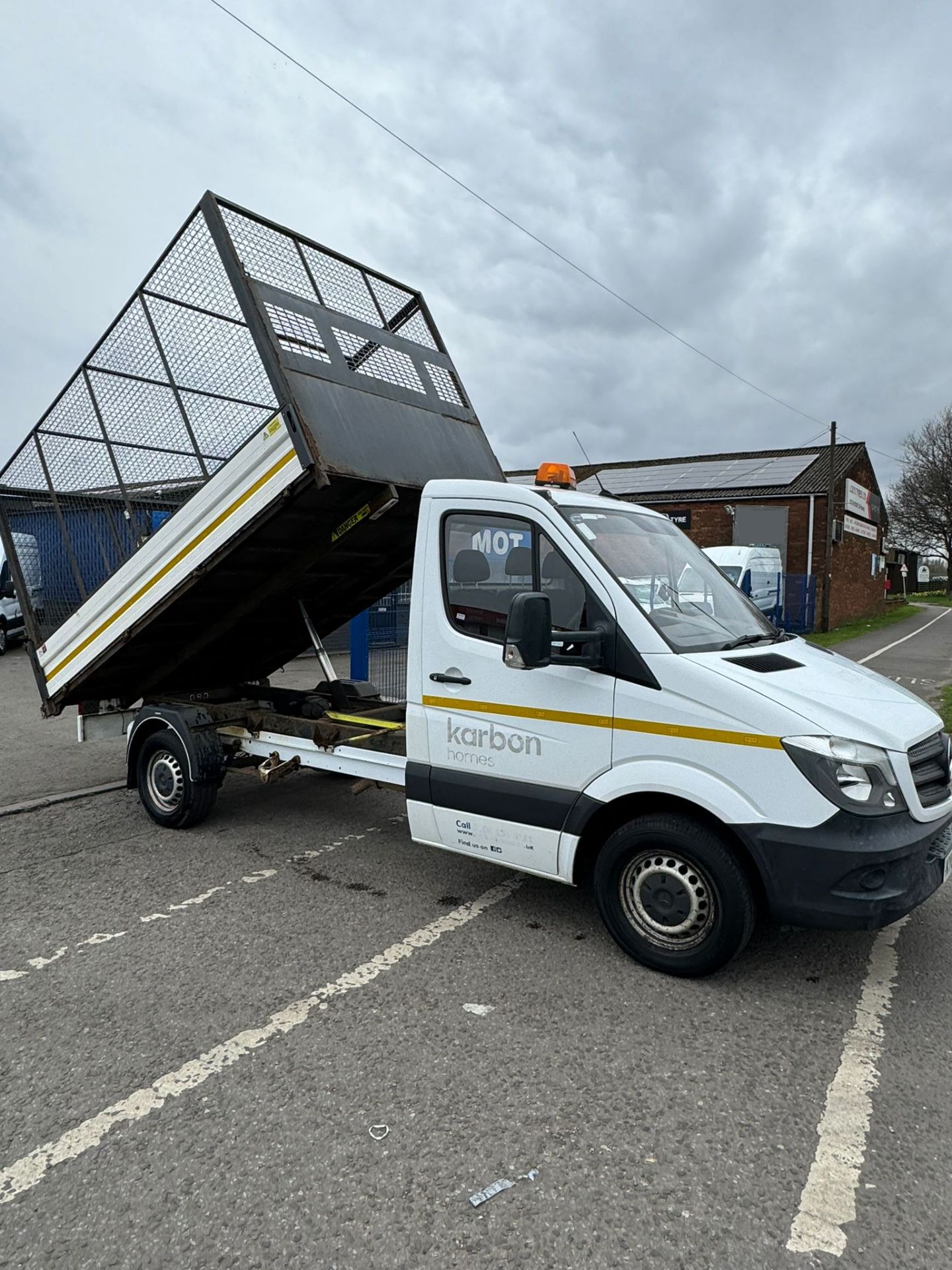 2018 68 MERCEDES SPRINTER CAGED TIPPER - 63K MILES - EURO 6 - 1 KEY