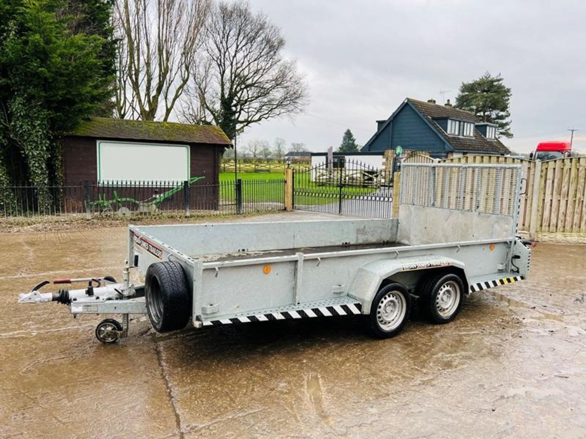 BRIAN JAMES TWIN AXLE CARGO SHIFTER TRAILER C/W DROP DOWN LOADING RAMP - Bild 8 aus 10