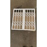 WINDOW SECURITY GRILLE, METAL LOCKABLE WINDOWS BAR X 3 KEYS