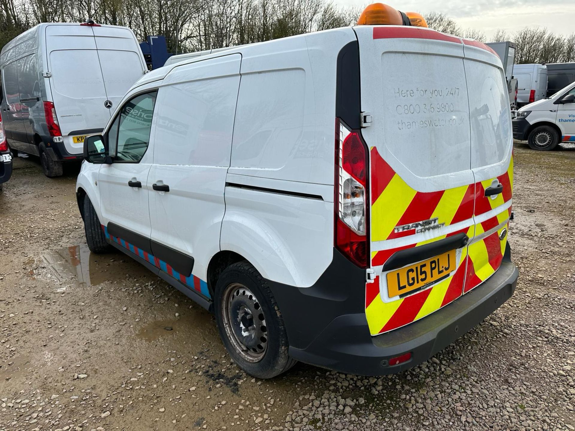 2015 15 FORD TRANSIT CONNECT PANEL VAN - 86K MILES - AIR CON - EX WATER BOARD - Image 5 of 7