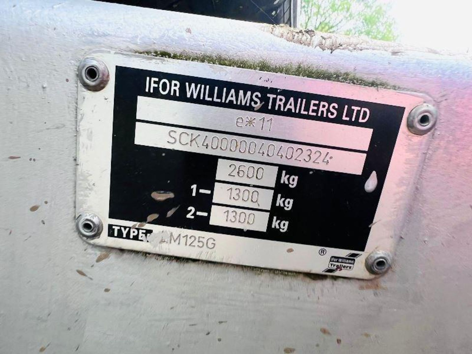 IFOR WILLIAMS LM125G DOUBLE AXLE DROP SIDE TRAILER C/W HIGH SIDED CAGE SIDES - Bild 13 aus 13