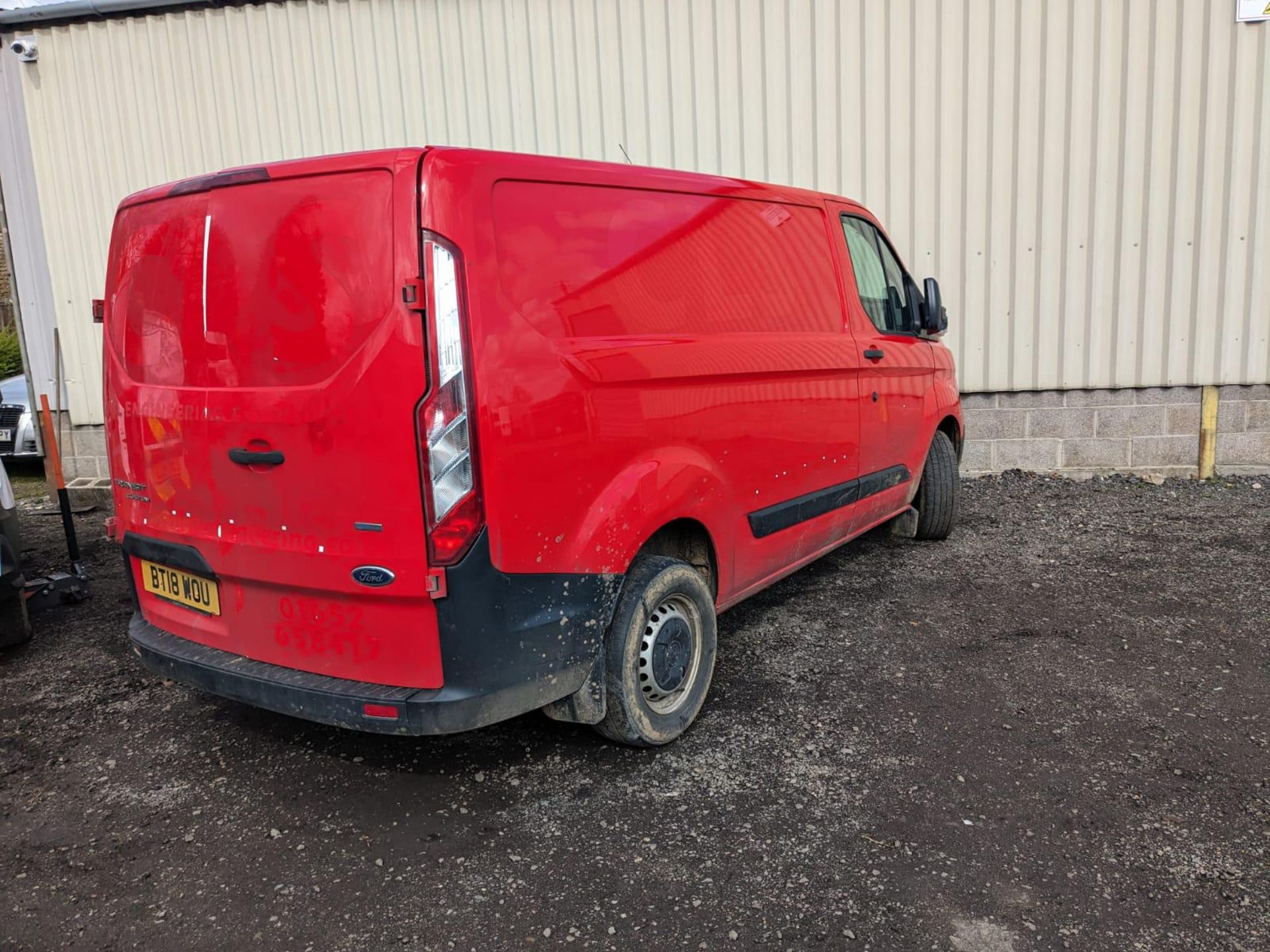 2018 18 FORD TRANSIT CUSTOM PANEL VAN - 96K MILES - EURO 6 - PLY LINED - AIR CON - Image 3 of 3