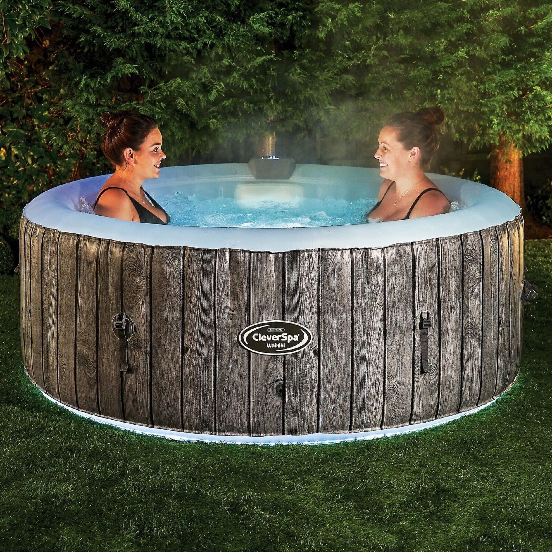 CLEVER SPA HOT TUB WITH LIGHTS - ORIGINAL PACKING, CUSTOMER RETURN - Bild 2 aus 3