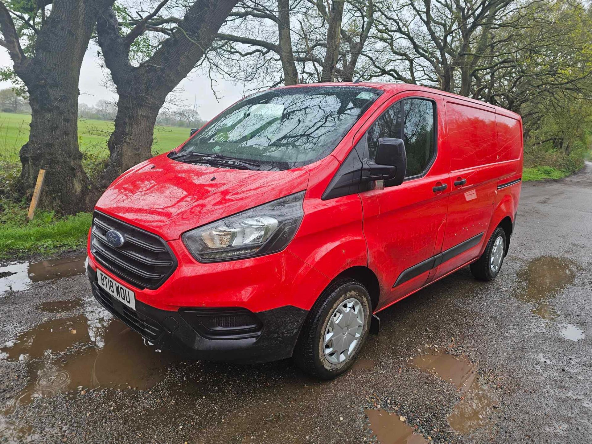 2018 18 FORD TRANSIT CUSTOM PANEL VAN - 96K MILES - EURO 6 - PLY LINED - AIR CON