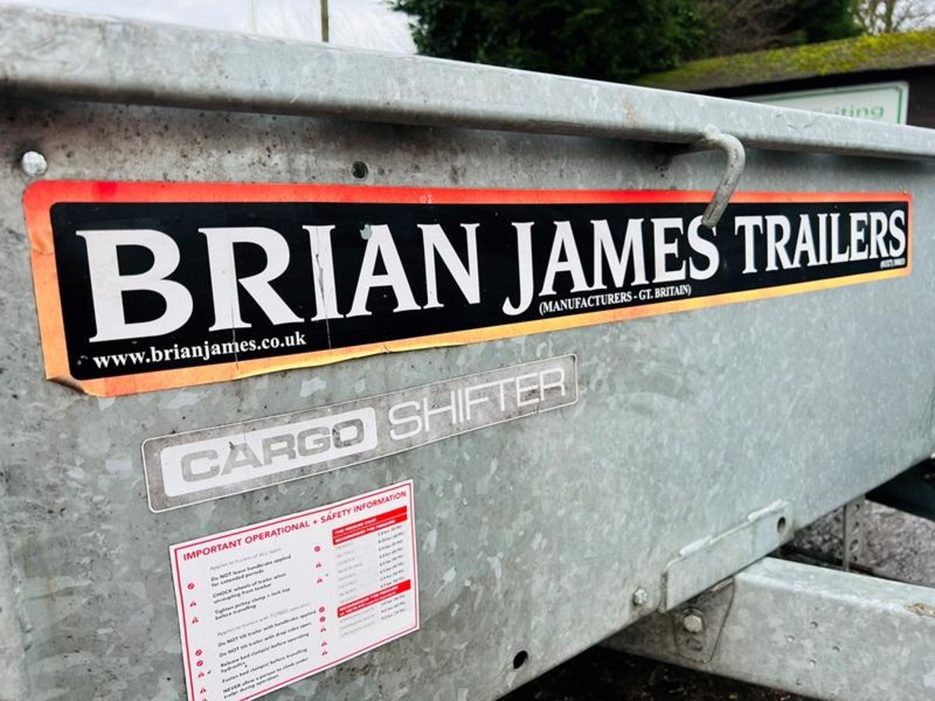 BRIAN JAMES TWIN AXLE CARGO SHIFTER TRAILER C/W DROP DOWN LOADING RAMP - Bild 5 aus 10