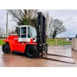 KALMAR DC12-600XL 12 TON FORKLIFT C/W TINE POSITIONER & SIDE SHIFT