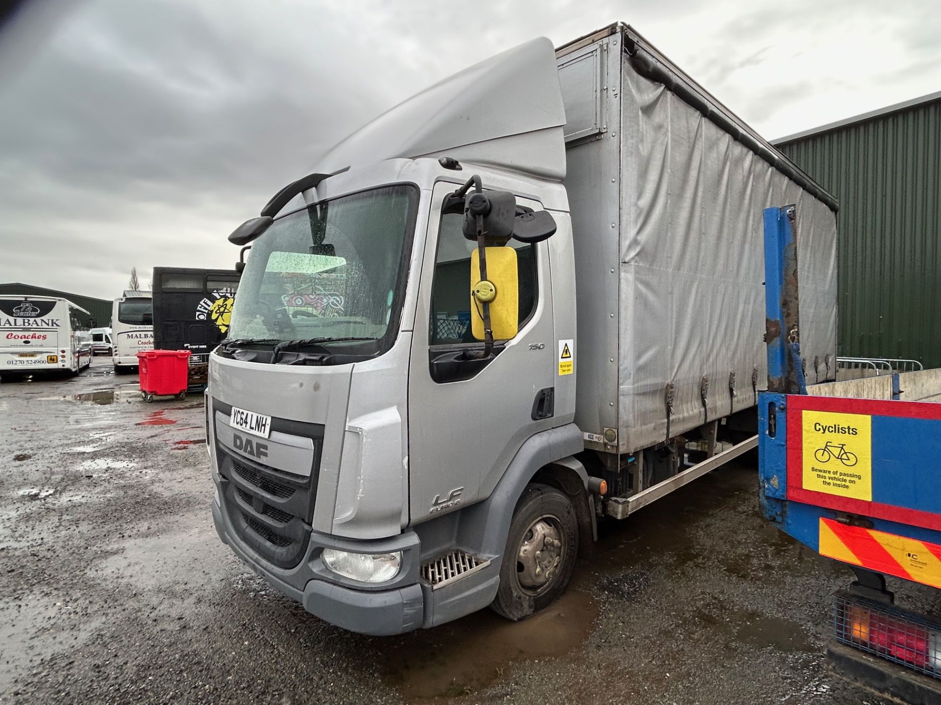 2014 64 DAF LF 150 FA EURO6 ULEZ 7.5T 21FT CURTAINSIDER TAIL LIFT TRUCK LORRY - Image 2 of 13