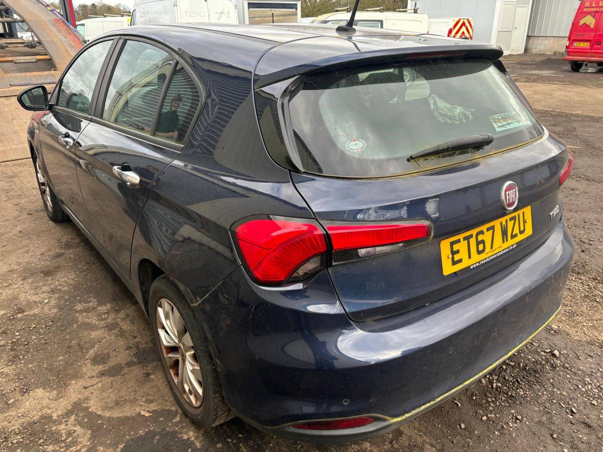 2017 67 FIAT TIPO HATCHBACK - NON RUNNER - 55K MILES - 1 KEY - Image 6 of 9