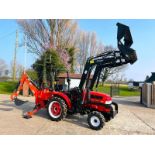 ** BRAND NEW SIROMER 304 4WD TRACTOR WITH LOADER & BACK ACTOR YEAR 2023 **