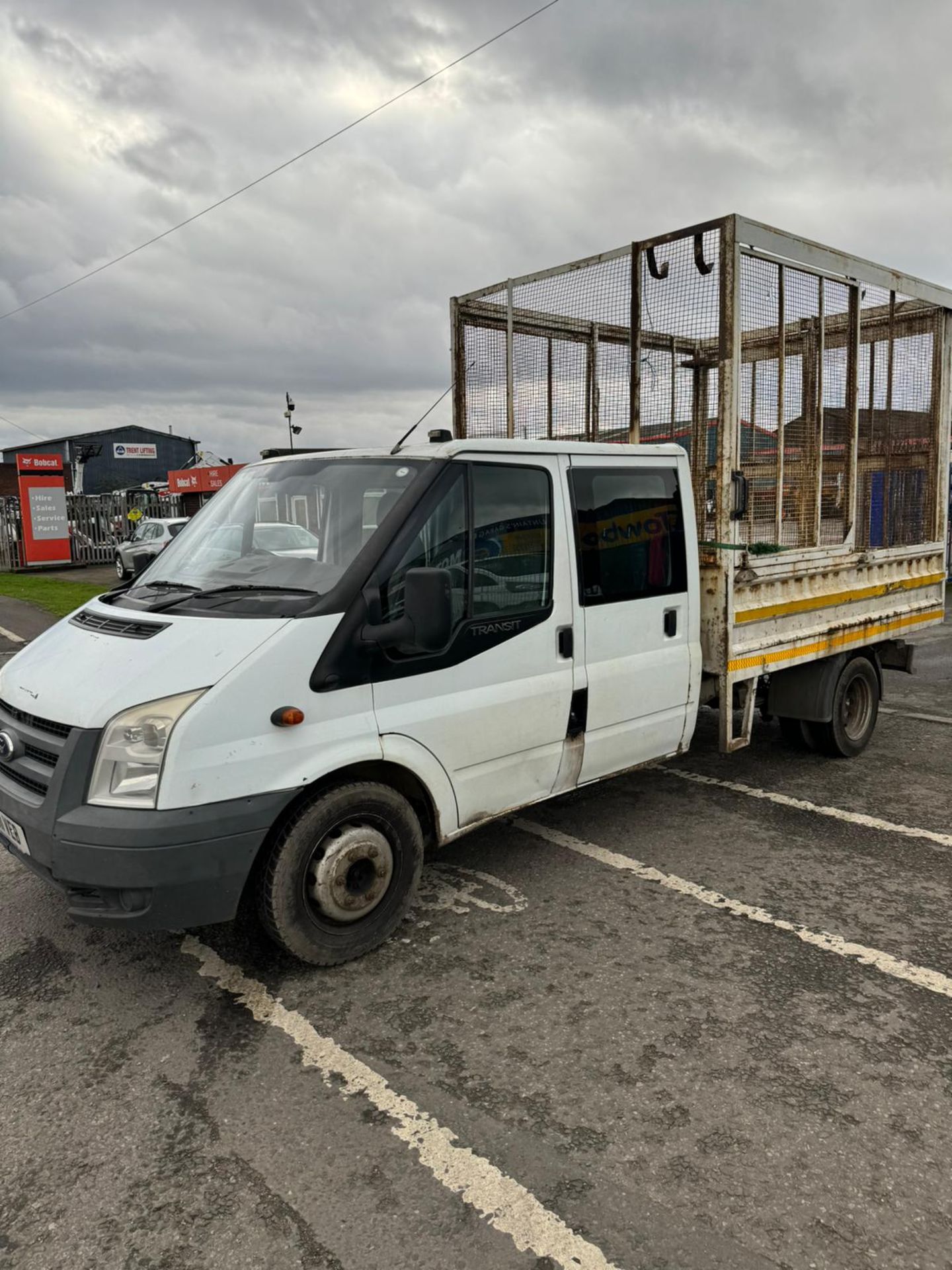2011 11 FORD TRANSIT CREW CAB CAGED TIPPER - 204K MILES - Image 4 of 9