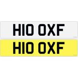 ''H10 OXF'' PRIVATE PLATE - ''HOOF'' IDEAL FOR EQUESTRIAN OR FARRIER - CURRENTY ON RETENTION