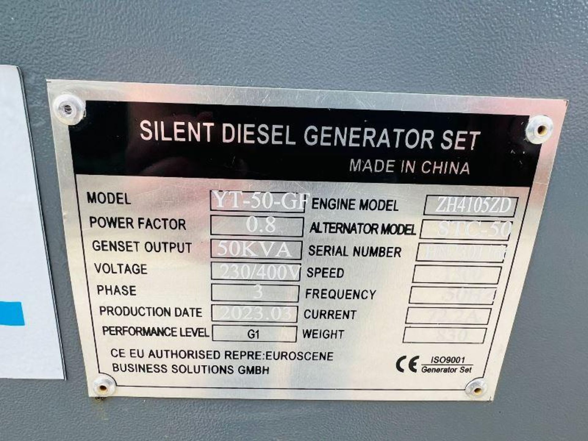 BRAND NEW KAWAKENI 50KVA SILENT RUN GENERATOR *YEAR 2023* - Bild 4 aus 13