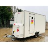 SINGLE AXLE SHOWER BLOCK C/W HONDA GENERATOR