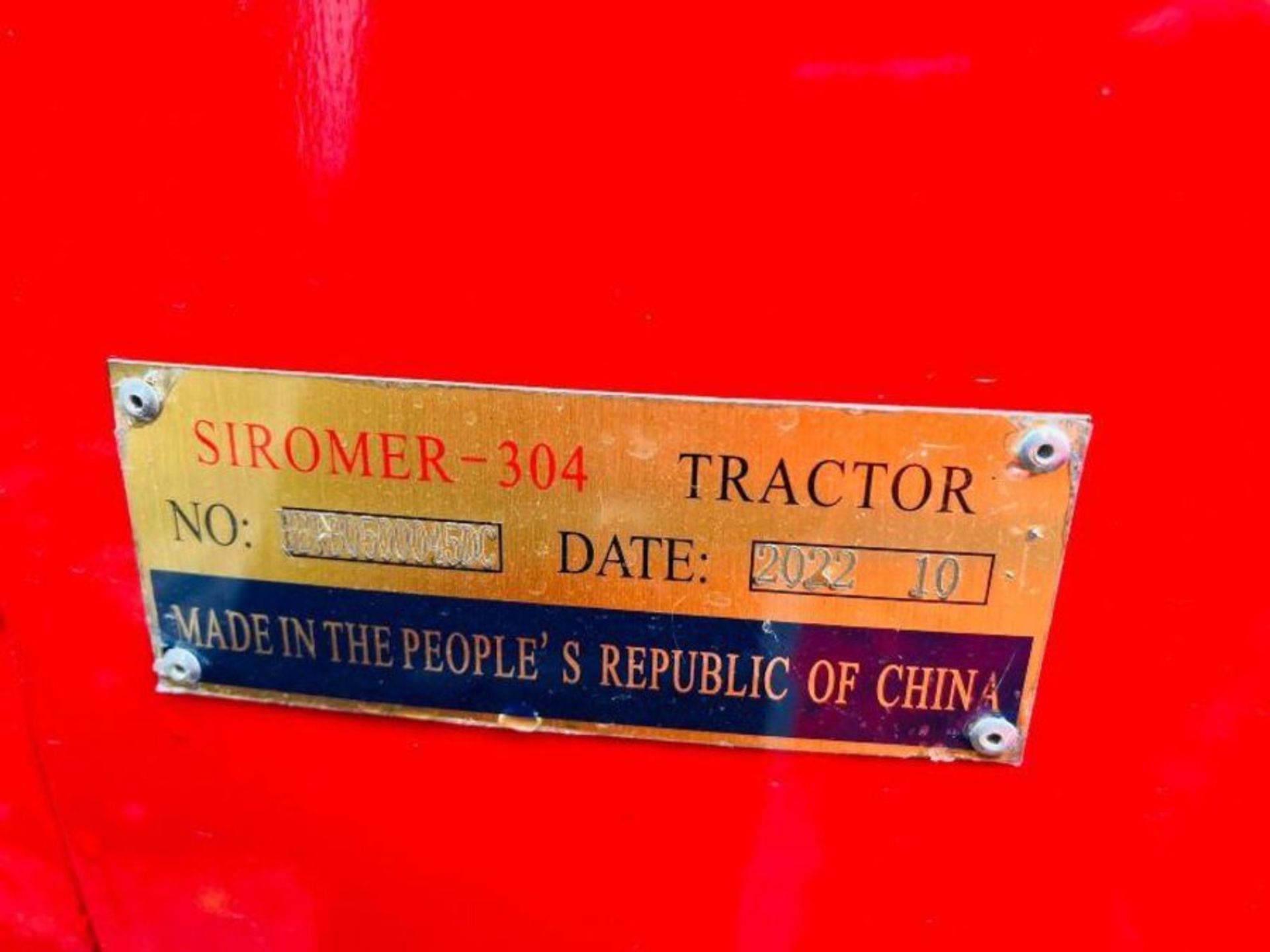 BRAND NEW SIROMER 304 FIELD RANGE 4WD TRACTOR *YEAR 2023* CW LOADER & TURF TYRES - Bild 10 aus 19