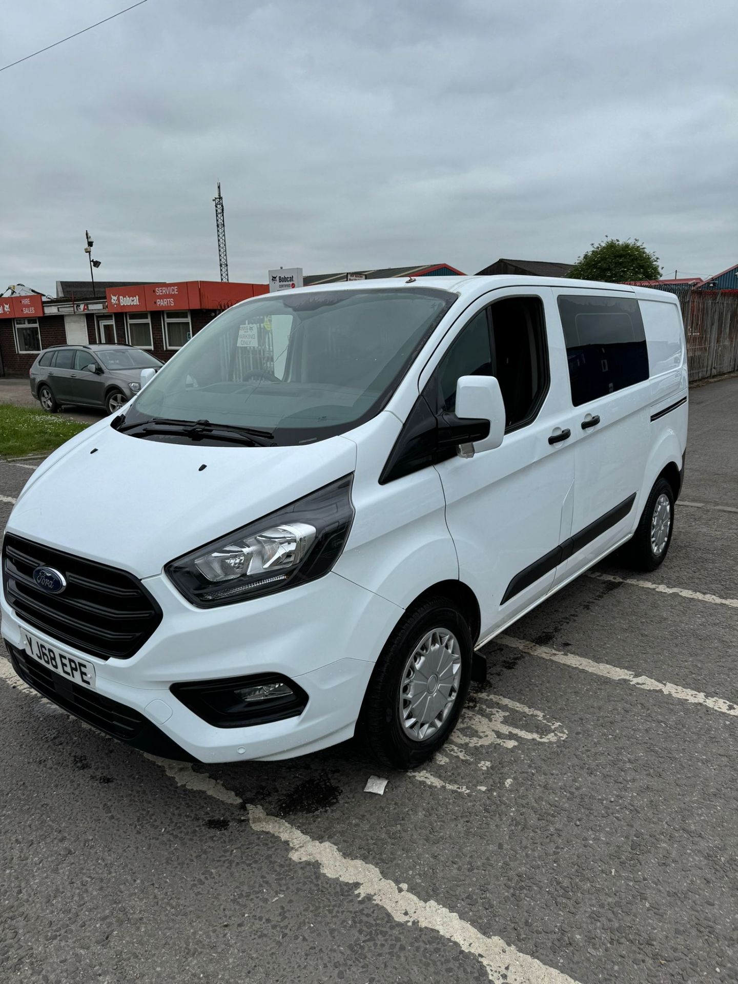 2018 68 FORD TRANSIT CUSTOM PANEL VAN - 94K MILES - EX POLICE - AIR CON - TWIN SIDE DOORS