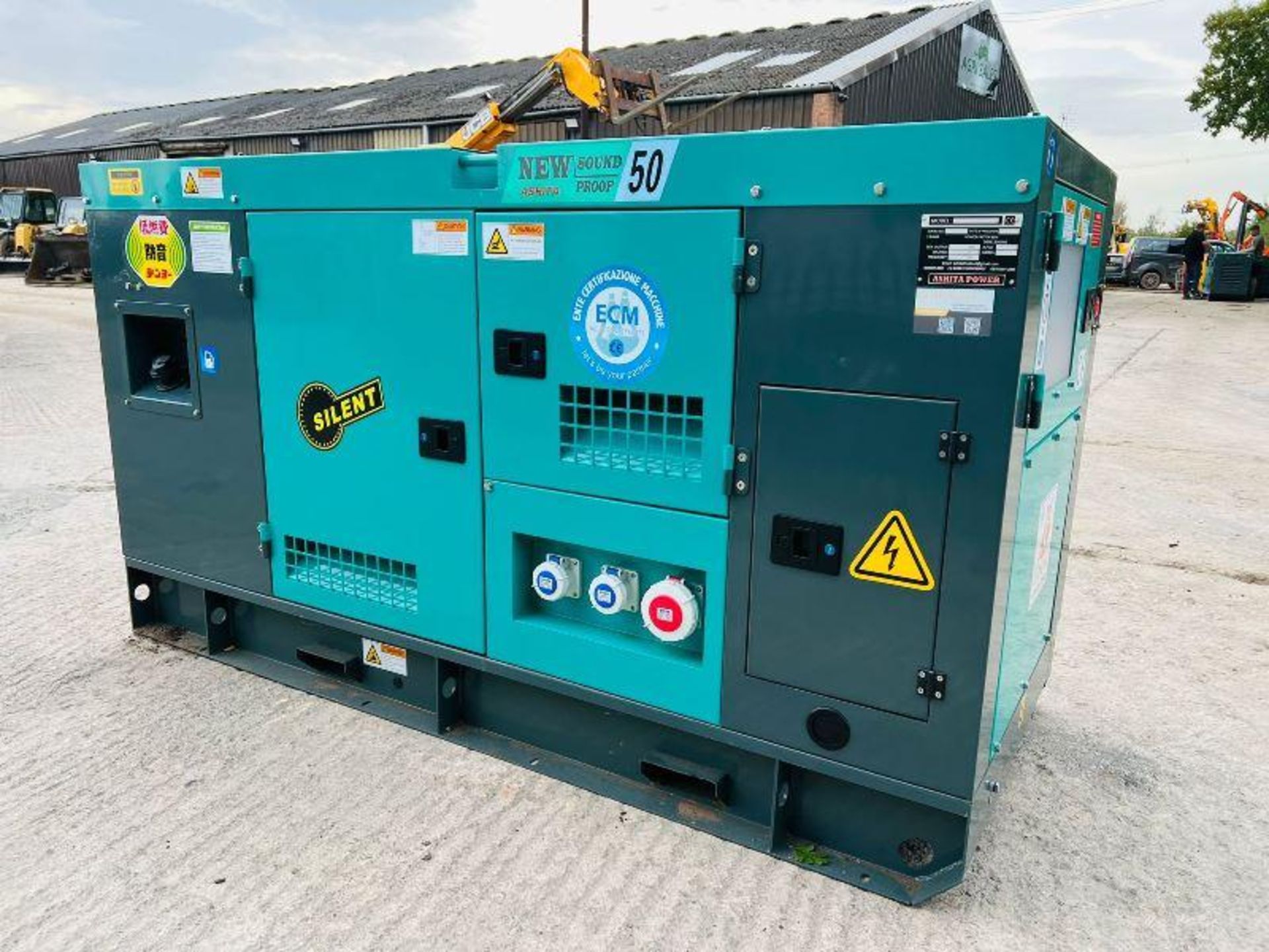 BRAND NEW ASHITA AG3-50 50KVA SILENT RUN GENERATOR *YEAR 2023* - Bild 6 aus 15